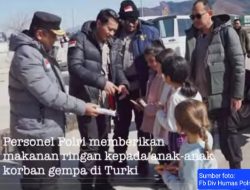 Polri Kirim Bantuan Kemanusiaan Untuk Korban Gempa Turki