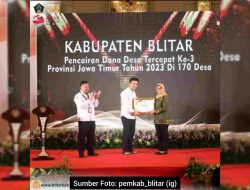 Bisa Jadi Percontohan, Pemkab Blitar Tercepat Cairkan Dana Desa