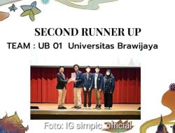Bersaing dengan 9 Negara Asia-Pasific, Mahasiswa PS Kedokteran UB Raih 2nd Runner Up di Ajang SIMPIC 2023