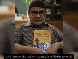 Dr. Mondry, SP., M.Sos., dosen Sosiologi FISIP UB Terbitkan Buku Tentang Media dan Bencana