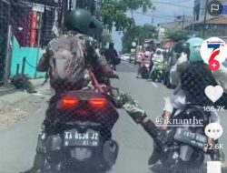 Hitungan Jam, Oknum Prajurit TNI Penendang Motor Ibu-ibu Ditangkap
