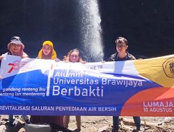 Ikatan alumni UB JATIM Bantu Revitalisasi Penyediaan Saluran Air Bersih di Kawasan Huntara Lumajang