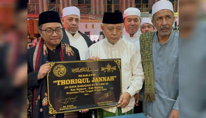 Gus Idris, Bupati Serta Tokoh Agama Se-Malang Raya Meresmikan Masjid Thoriqul Jannah
