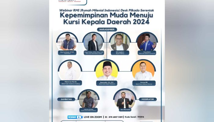 RMI Gelar Webinar Bertajuk Kepemimpinan Muda Menuju Kursi Kepala Daerah 2024
