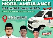 Sam Anas Luncurkan Ambulans, Melayani Kondisi Darurat Medis di Kota Malang