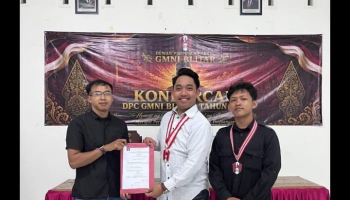 Konfercab Sukses Digelar, Adrian Nugraha dan Fico Resmi Pimpin DPC GMNI Blitar Periode Baru