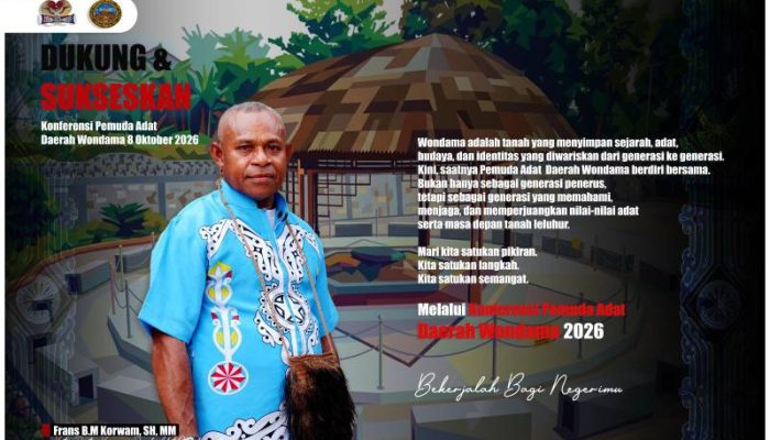 PESAN KETUA PELAKSANA KONFERDA I PEMUDA ADAT DAERAH WONDAMA